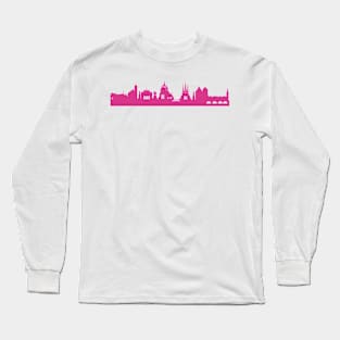 Erfurt skyline pink Long Sleeve T-Shirt